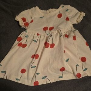 Carter's White Dress with Red Cherry Print